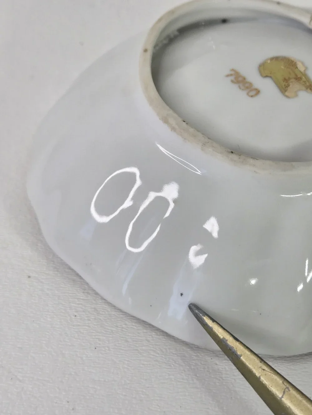 VTG Ardalt Porcelain Gold Trim Insects Bugs Japan Hand Painted Trinket‎ Dish